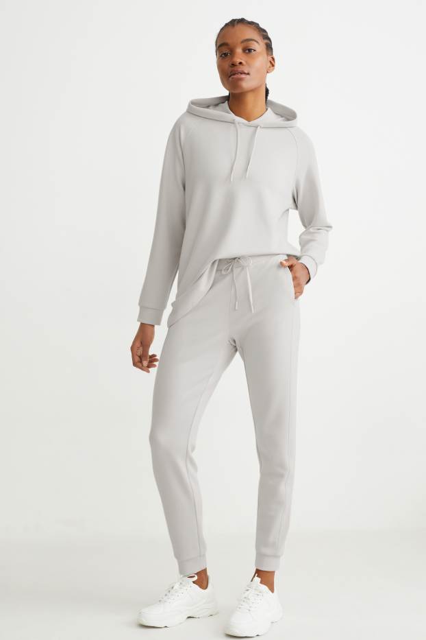 Dona - Pantalons de xandall bàsics - crema