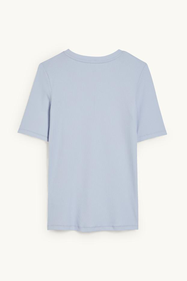 Damen - T-Shirt - hellblau