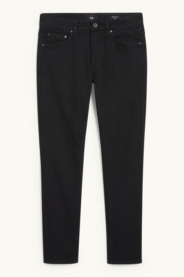 Pánské - Slim jeans - LYCRA® - černá