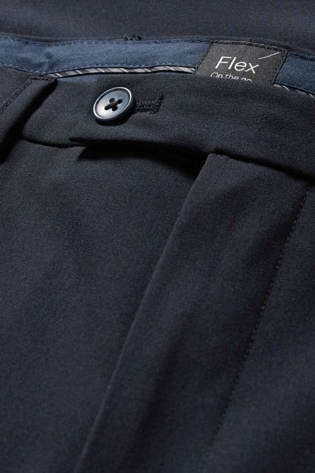 Uomo - Pantaloni coordinabili - body fit - Flex - LYCRA® - Mix & Match - blu scuro
