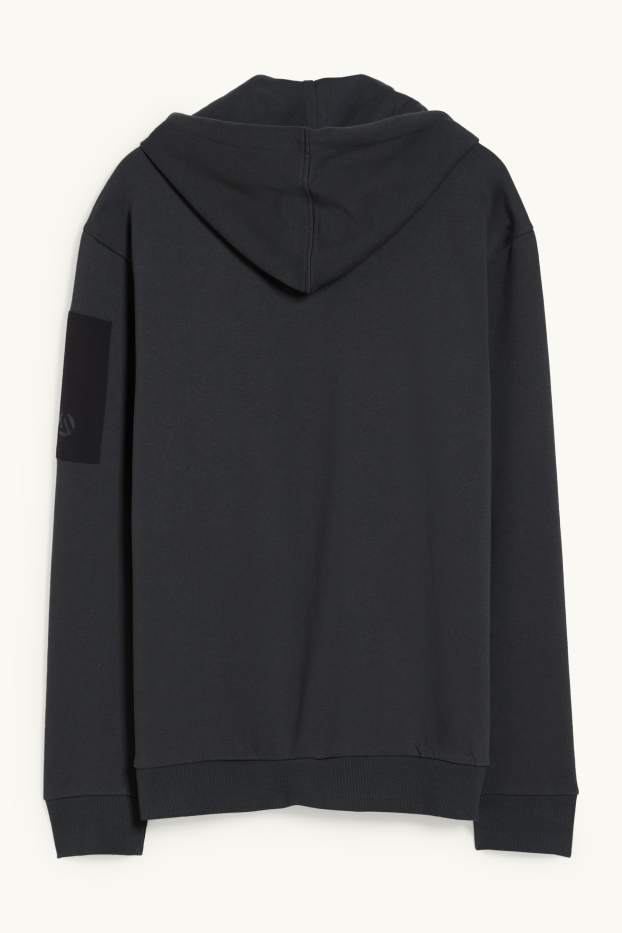 Hommes - Sweat à capuche  - vert foncé