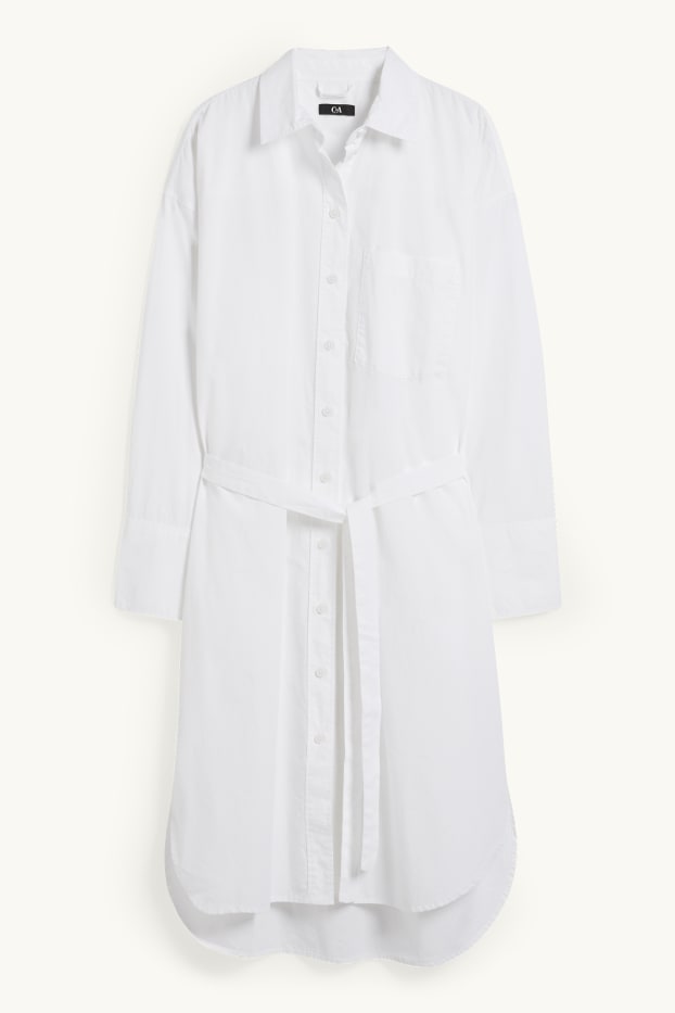 Femmes - Robe-chemise - blanc