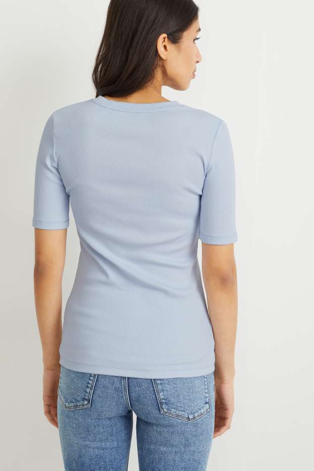 Damen - T-Shirt - hellblau