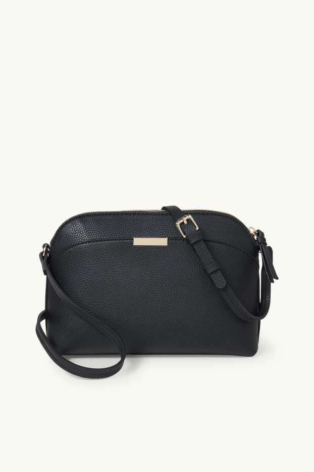 Women - Crossbody bag - faux leather - black
