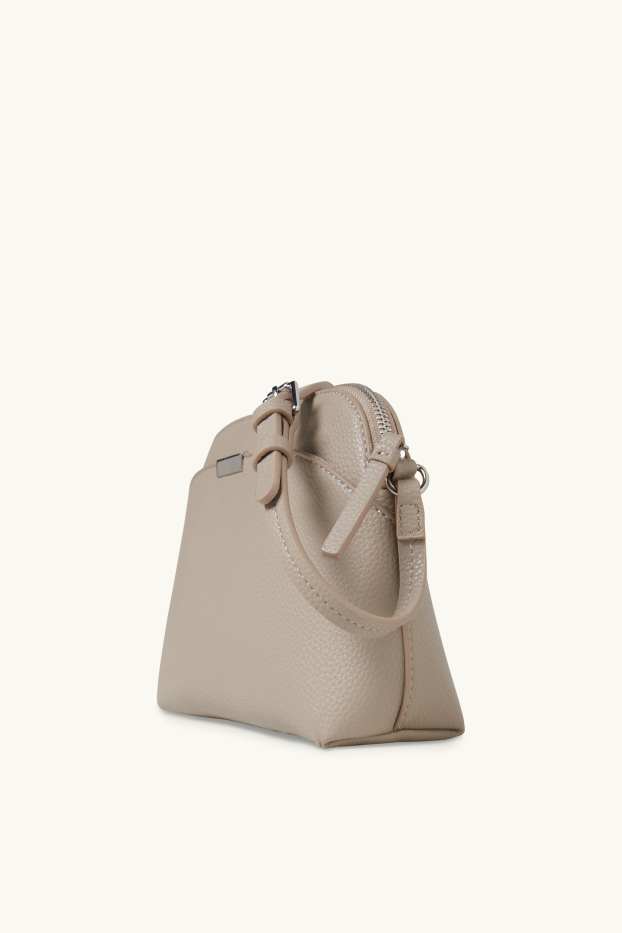 Women - Crossbody bag - faux leather - light beige