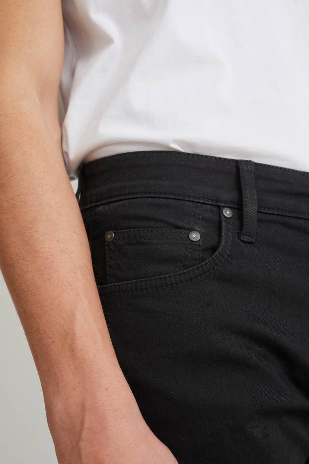 Pánské - Slim jeans - LYCRA® - černá