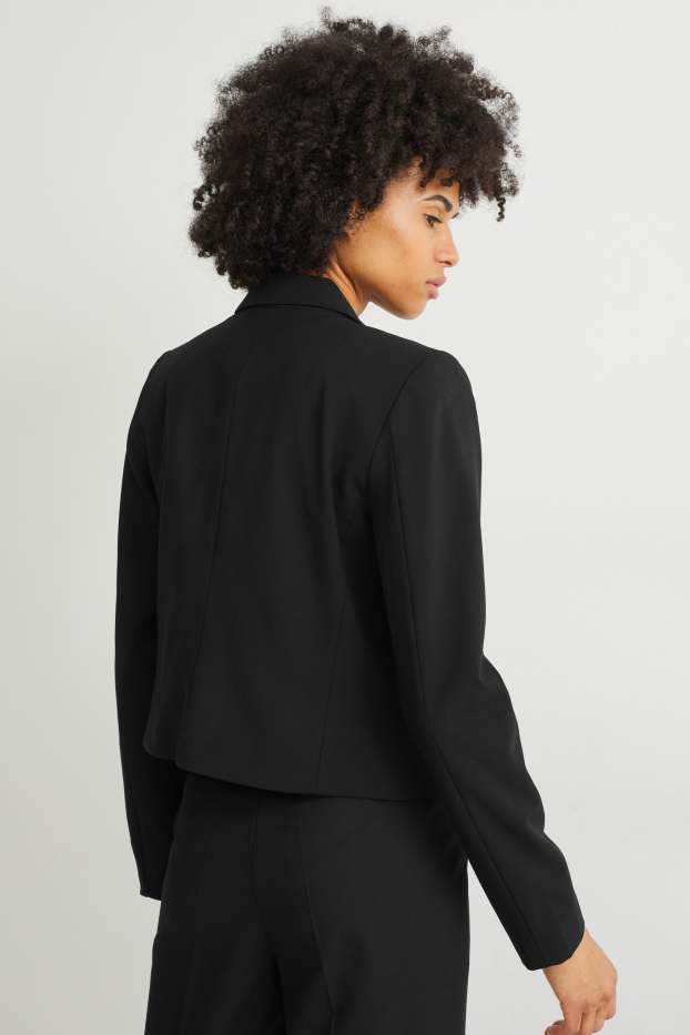 Damen - Blazer - Regular Fit - schwarz