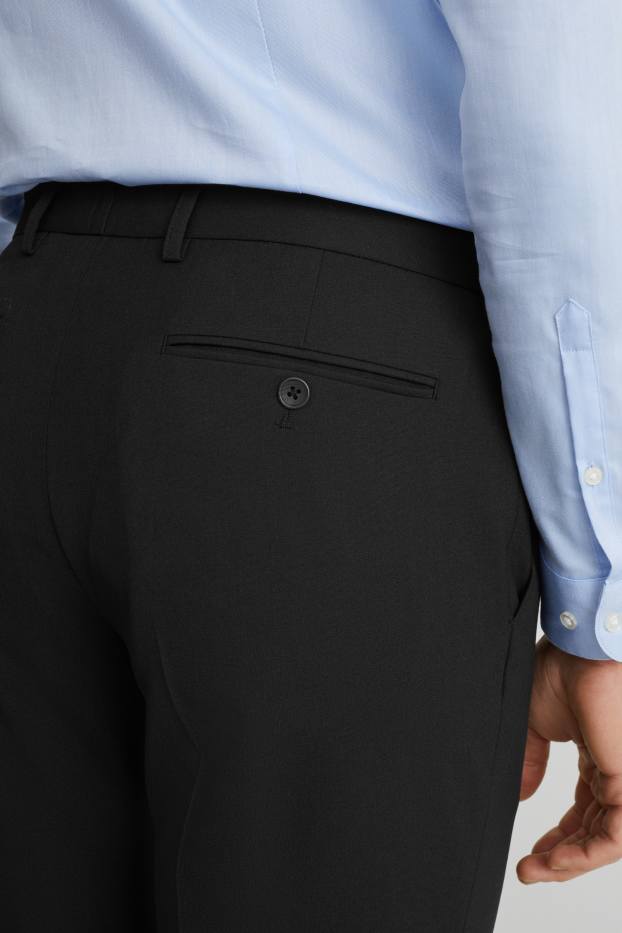 Uomo - Pantaloni coordinabili - body fit - Flex - LYCRA® - Mix & Match - blu scuro