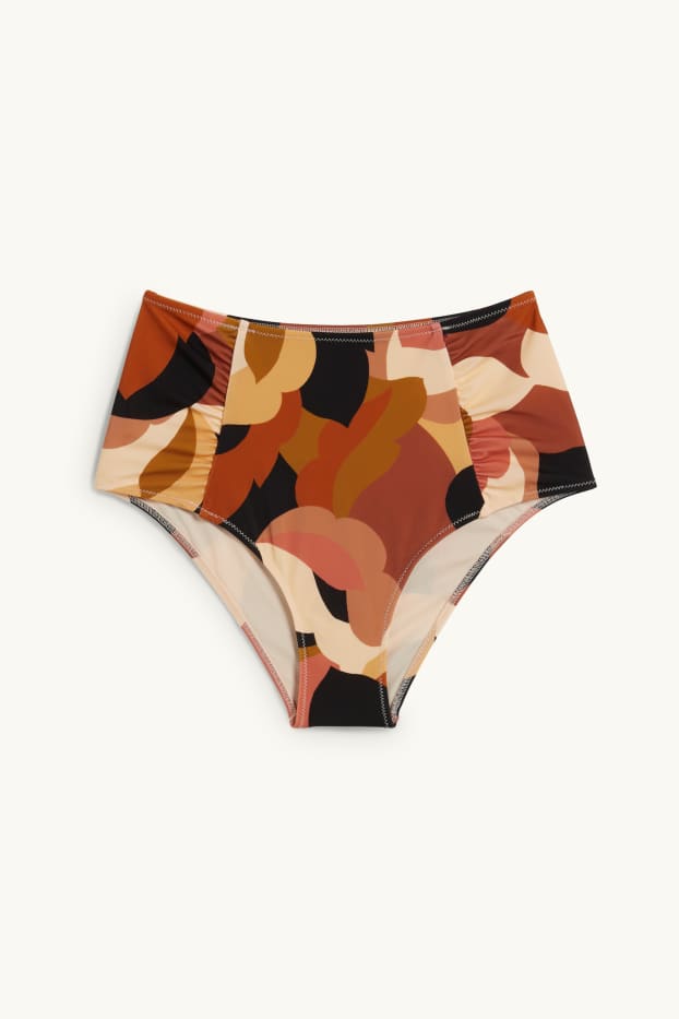 Donna - Slip bikini - vita alta - LYCRA® XTRA LIFE™- fantasia - beige
