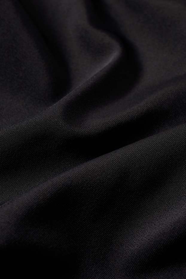 Damen - Shaping-Badeanzug mit Raffung - wattiert - LYCRA® XTRA LIFE™ - schwarz