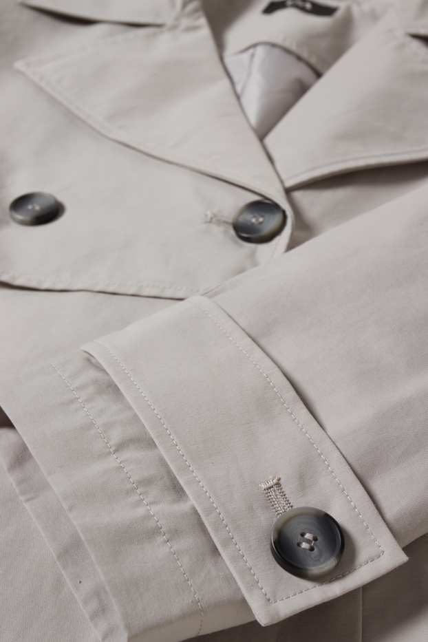 Women - Trench coat - light gray