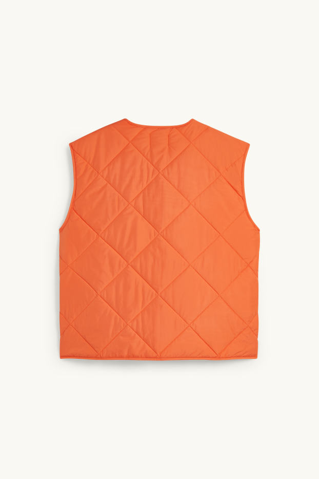 Damen - Steppweste - dunkelorange