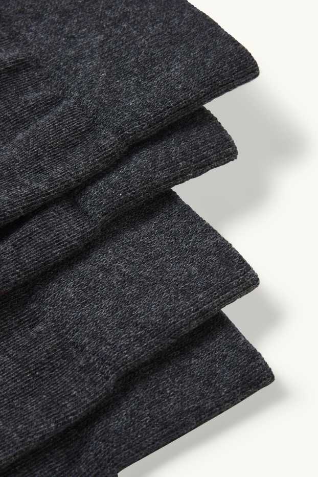 Heren - Set van 2 paar - sokken - LYCRA® - antraciet