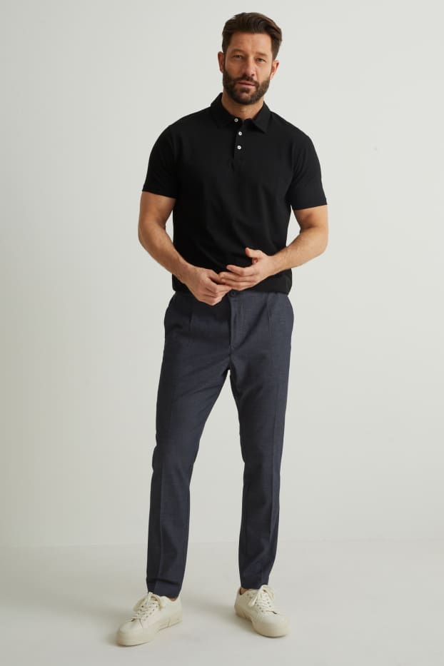 Heren - Chino - tapered fit - Flex - donkerblauw