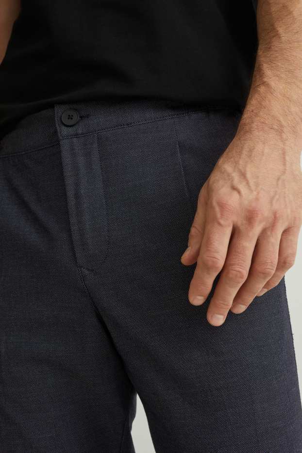 Heren - Chino - tapered fit - Flex - donkerblauw