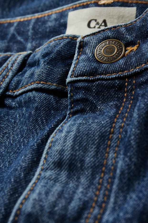 Women - Straight jeans - high waist - LYCRA® - blue denim