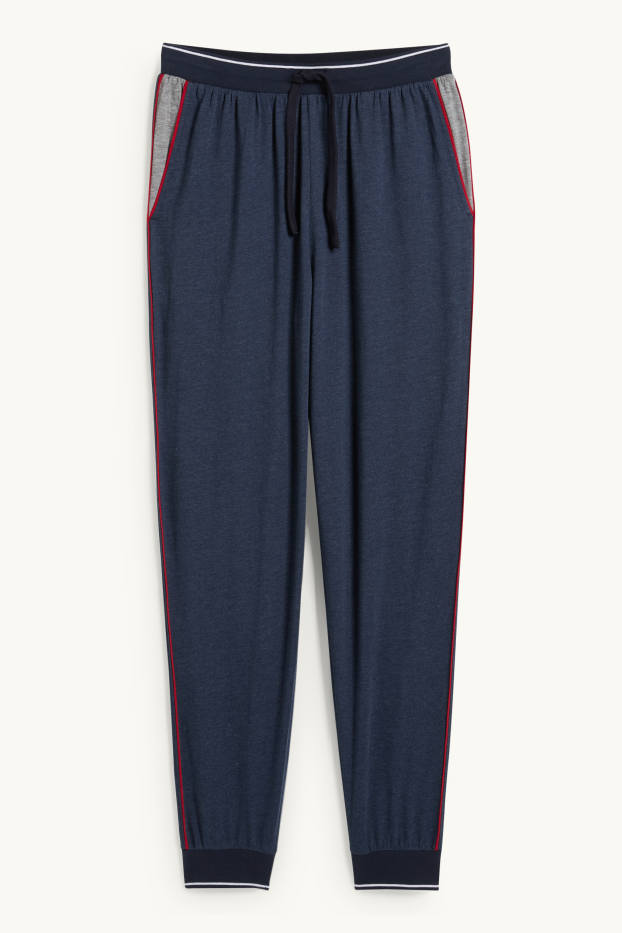 Bărbați - Pantaloni de pijama - albastru închis