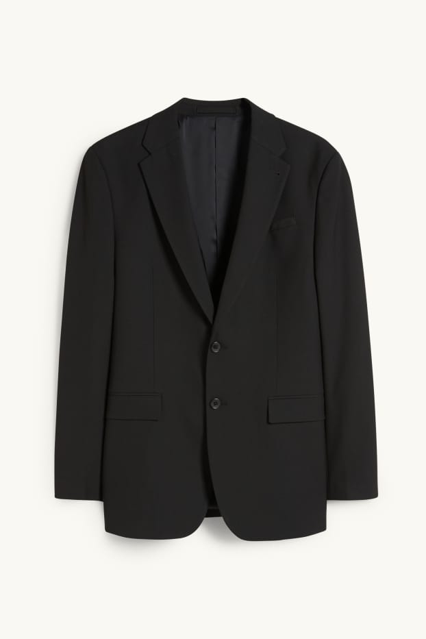Hommes - Veste de costume - regular fit - Flex - LYCRA® - noir