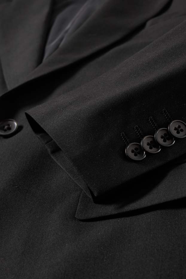 Hommes - Veste de costume - regular fit - Flex - LYCRA® - noir