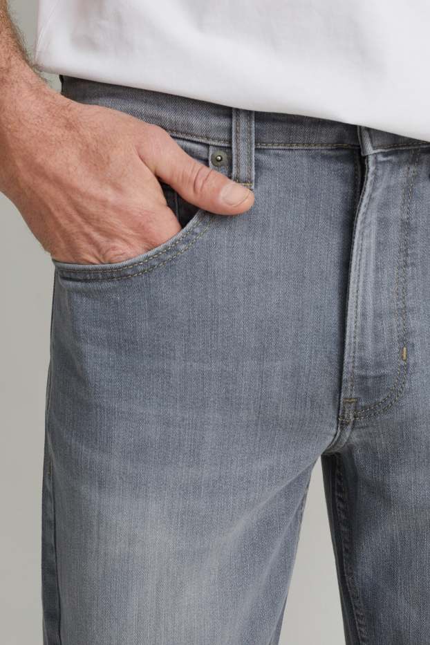Bărbați - Slim jeans - LYCRA® - denim-gri deschis