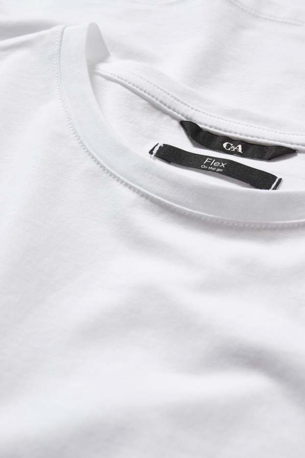Uomo - T-shirt - Flex - bianco