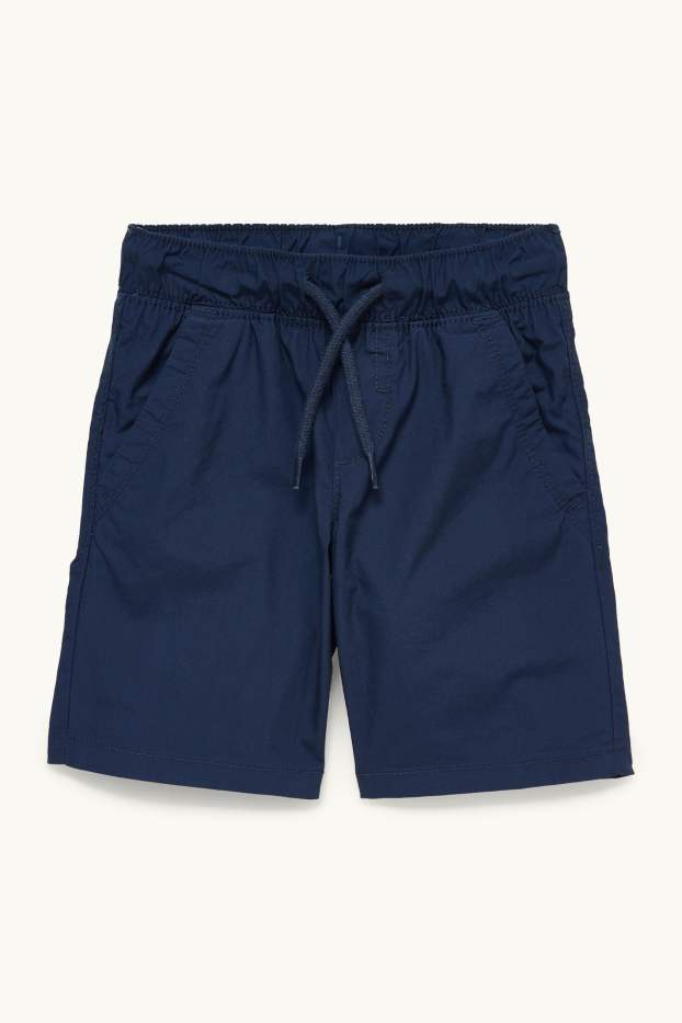 Kinder Jungen - Set - Kurzarmshirt und Shorts - 2 teilig - dunkelblau