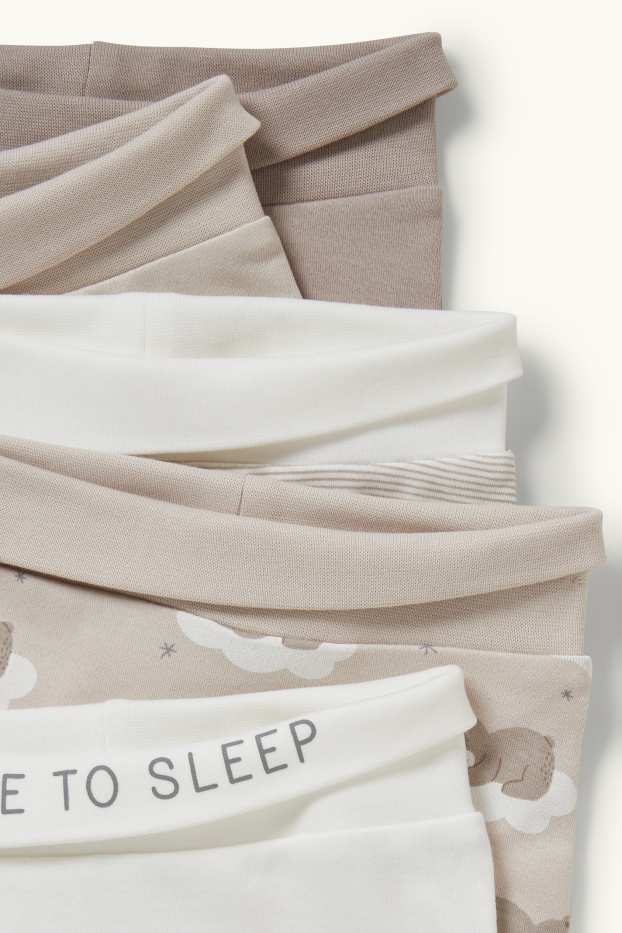 Unisex - Multipack 5 buc. - pantaloni de pijama bebeluși - bej melanj