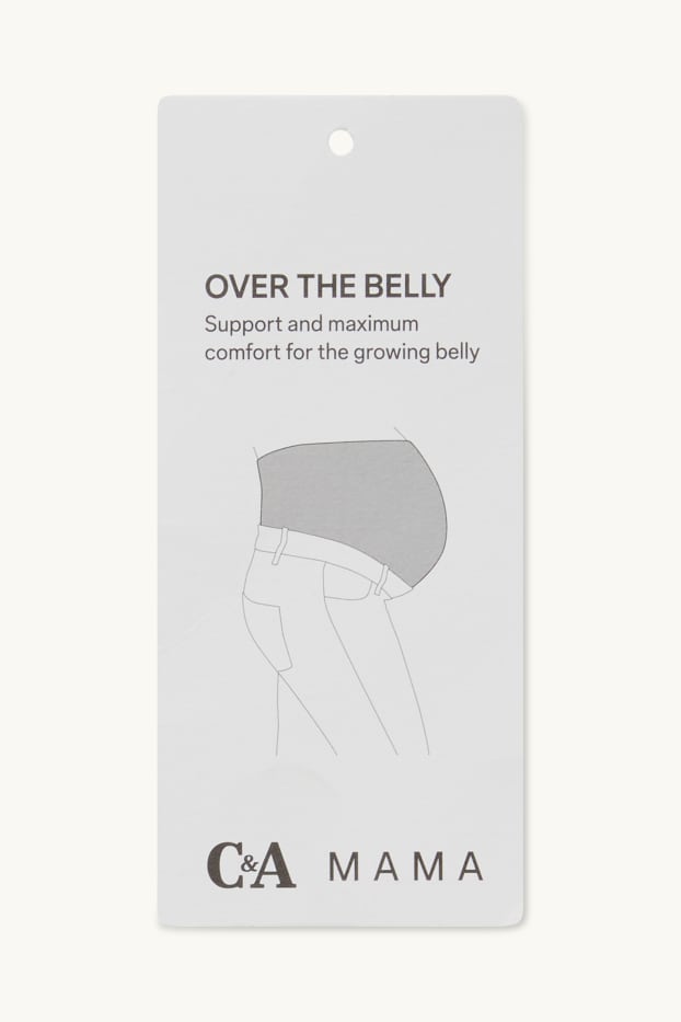 Donna - Chino premaman con cintura - slim fit - blu scuro