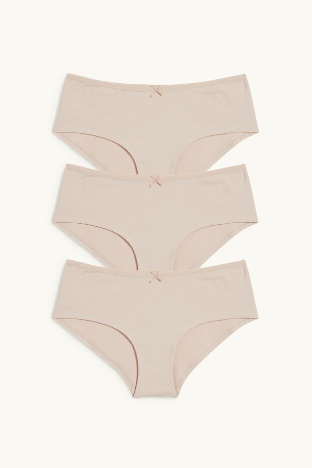 Donna - Confezione da 3 - coulotte - beige chiaro