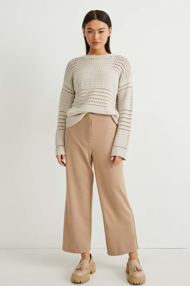 Dames - Culotte - high waist - beige