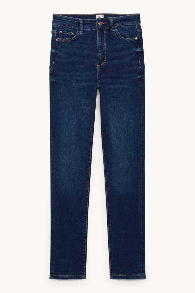 Damen - Slim Jeans - High Waist - Shaping-Jeans - LYCRA® - jeansblau