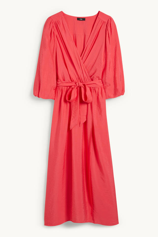 Women - Wrap dress - pink