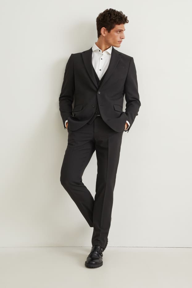 Home - Vestit amb dos pantalons- regular fit - 4 peces - negre