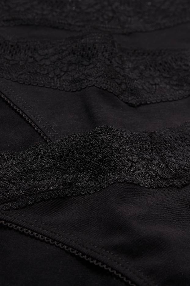 Donna - Confezione da 3 - slip - nero