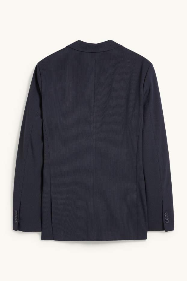 Hommes - Veste de costume - body fit - Flex - LYCRA® - bleu foncé