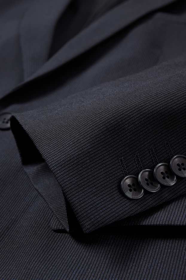 Hommes - Veste de costume - body fit - Flex - LYCRA® - bleu foncé