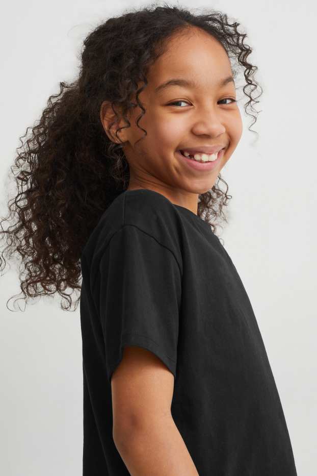 Kinderen: meisjes - T-shirt - zwart
