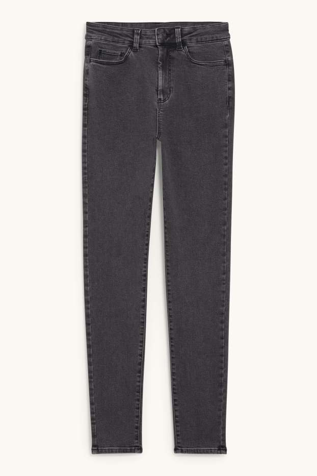 Women - Jegging jeans - high waist - denim-dark gray