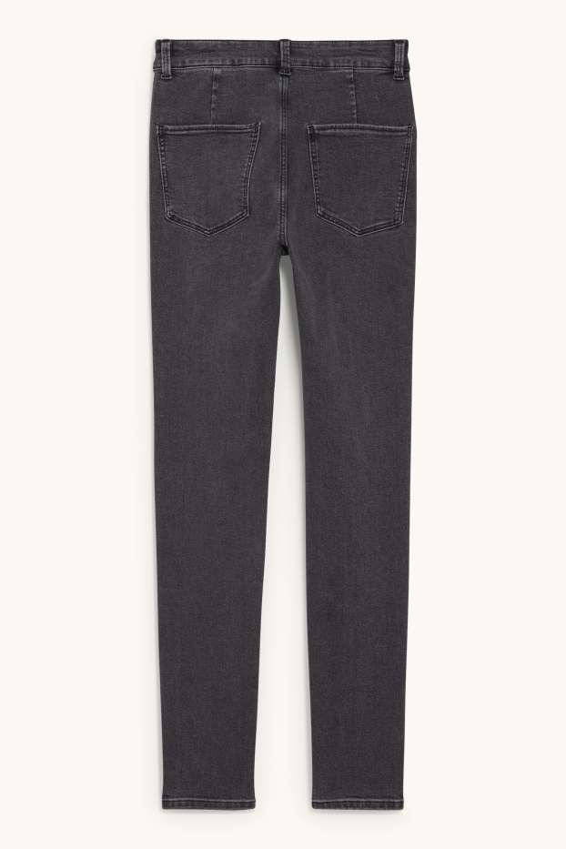 Women - Jegging jeans - high waist - denim-dark gray