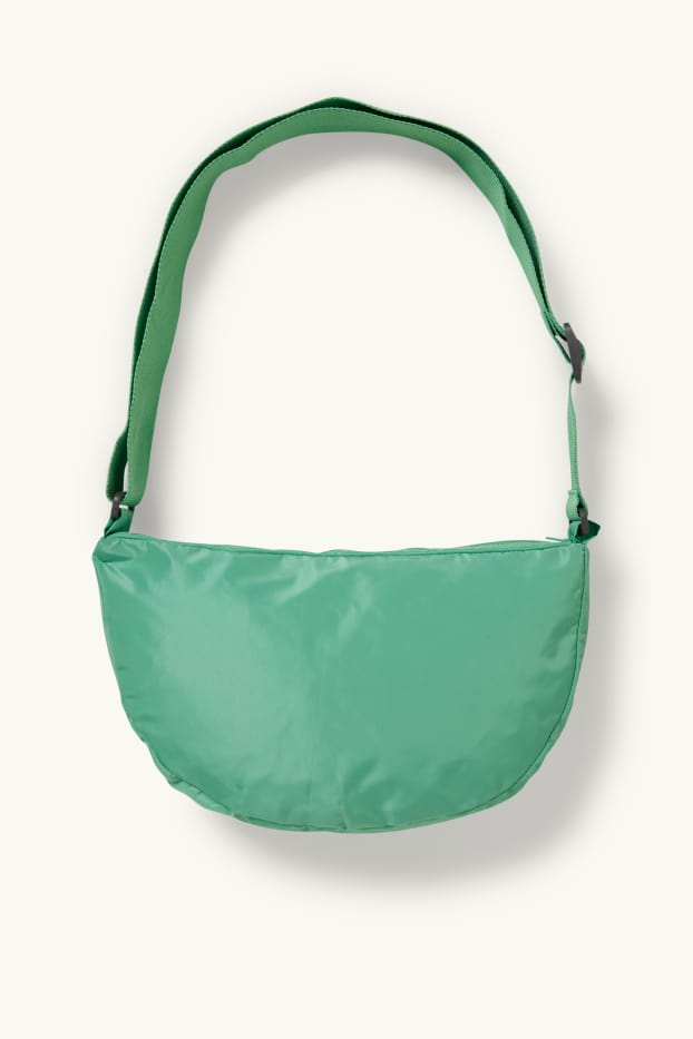 Damen - Jacke mit Kapuze und Tasche - faltbar - grün