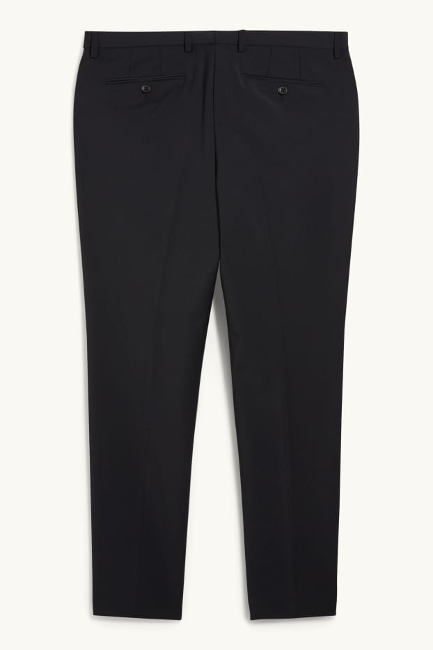 Hommes - Pantalon de costume - slim fit - Flex - 4 Way Stretch - LYCRA® - bleu foncé