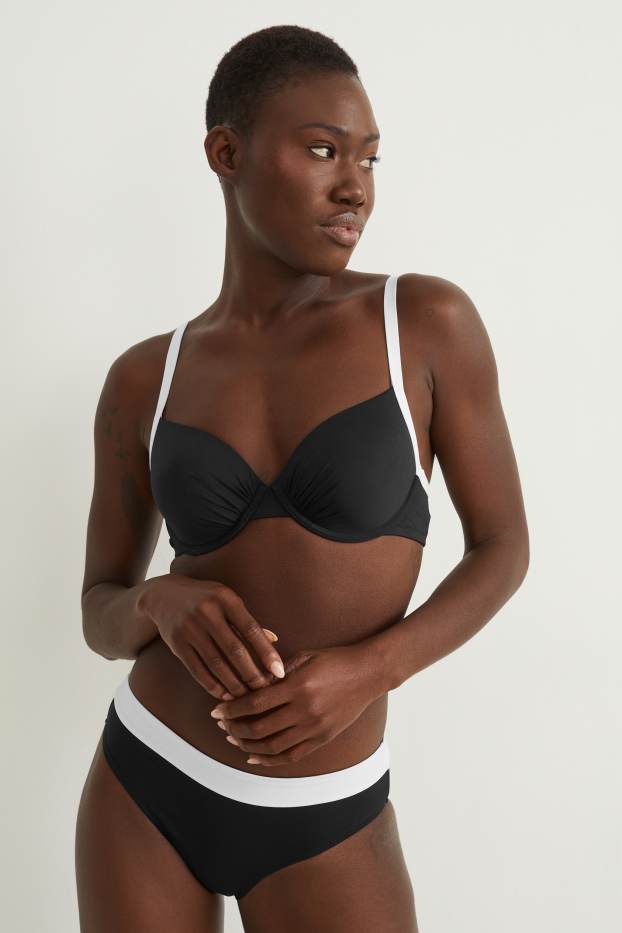 Damen - Bikini-Top mit Bügel - wattiert - LYCRA® XTRA LIFE™ - schwarz