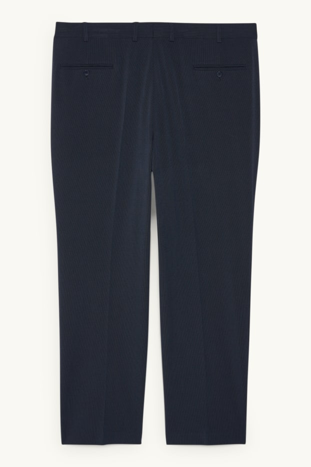 Pánské - Oblekové kalhoty - regular fit - Flex - tmavomodrá