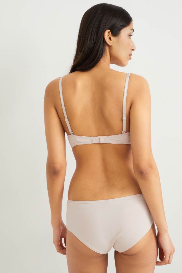 Femei - Multipack 2 buc. - sutien fără armătură - vătuit - LYCRA® - bej