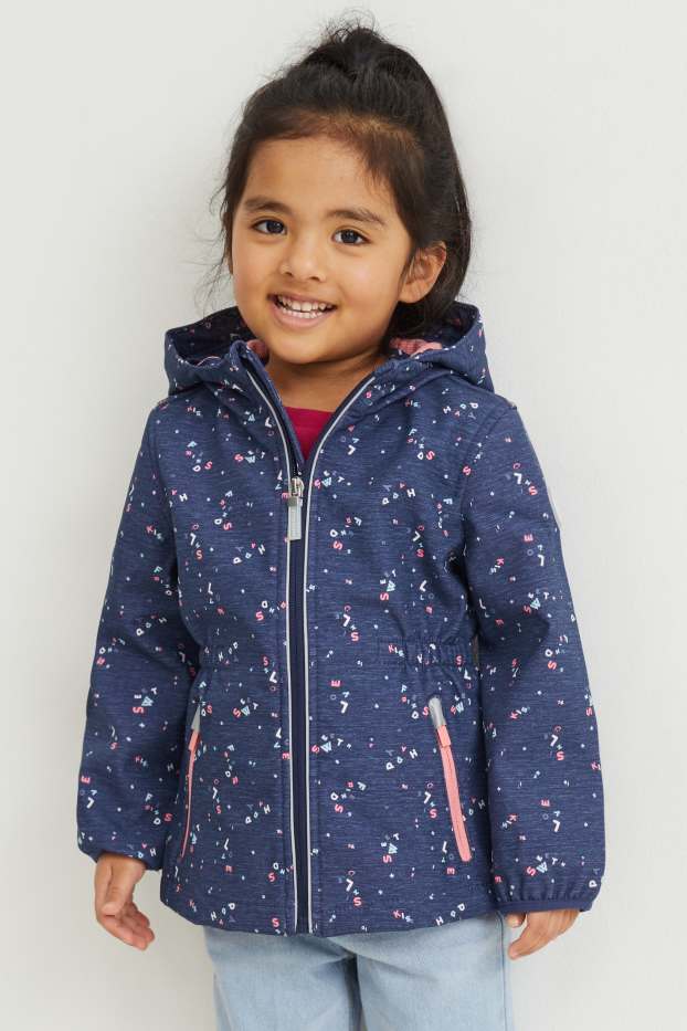 Enfants filles - Veste fonctionnelle à capuche - bleu foncé