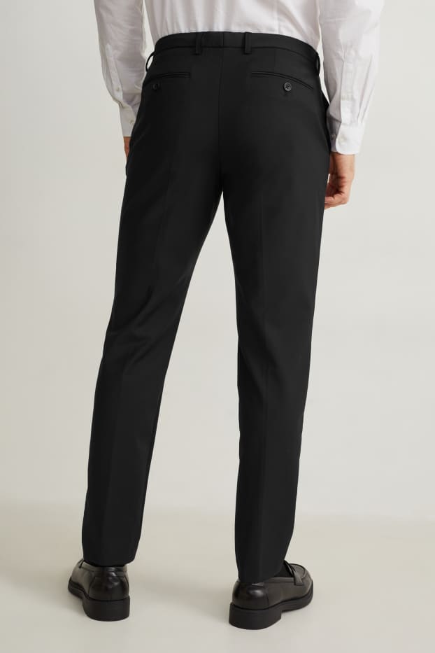 Hommes - Pantalon de costume - slim fit - Flex - 4 Way Stretch - LYCRA® - bleu foncé