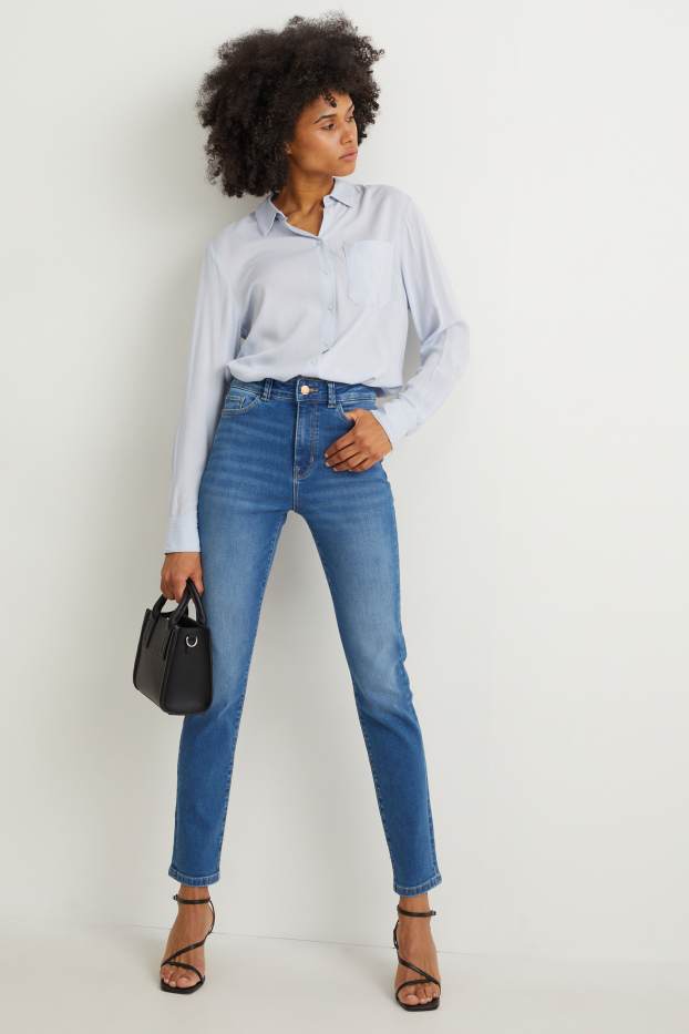 Dona - Slim jeans - high waist - shaping jeans - LYCRA® - texà blau clar