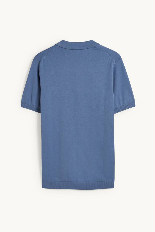 Hommes - Polo - bleu