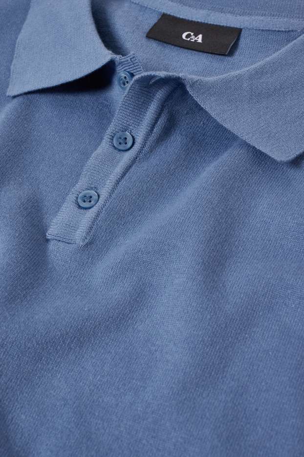 Hommes - Polo - bleu