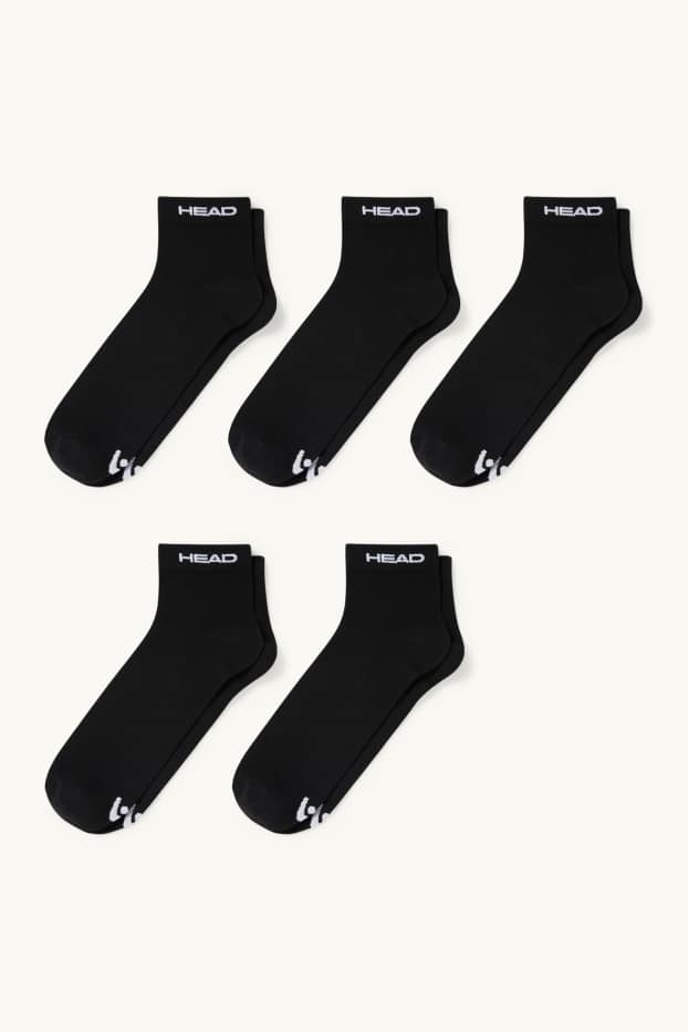 Uomo - HEAD - confezione da 5 - calzini corti - nero